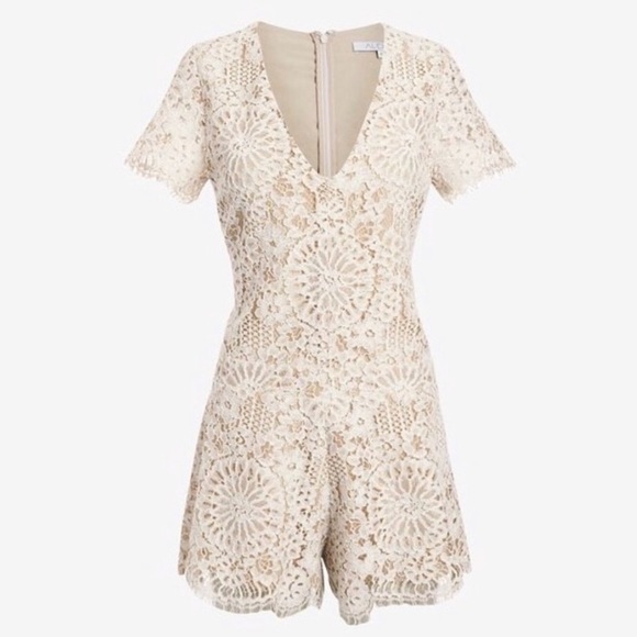 Alexis Cream Lace Mini Dress - Picture 1 of 8